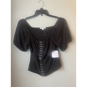 PerSeption Concept Top Womens XL Hook and Eye Goth NWT